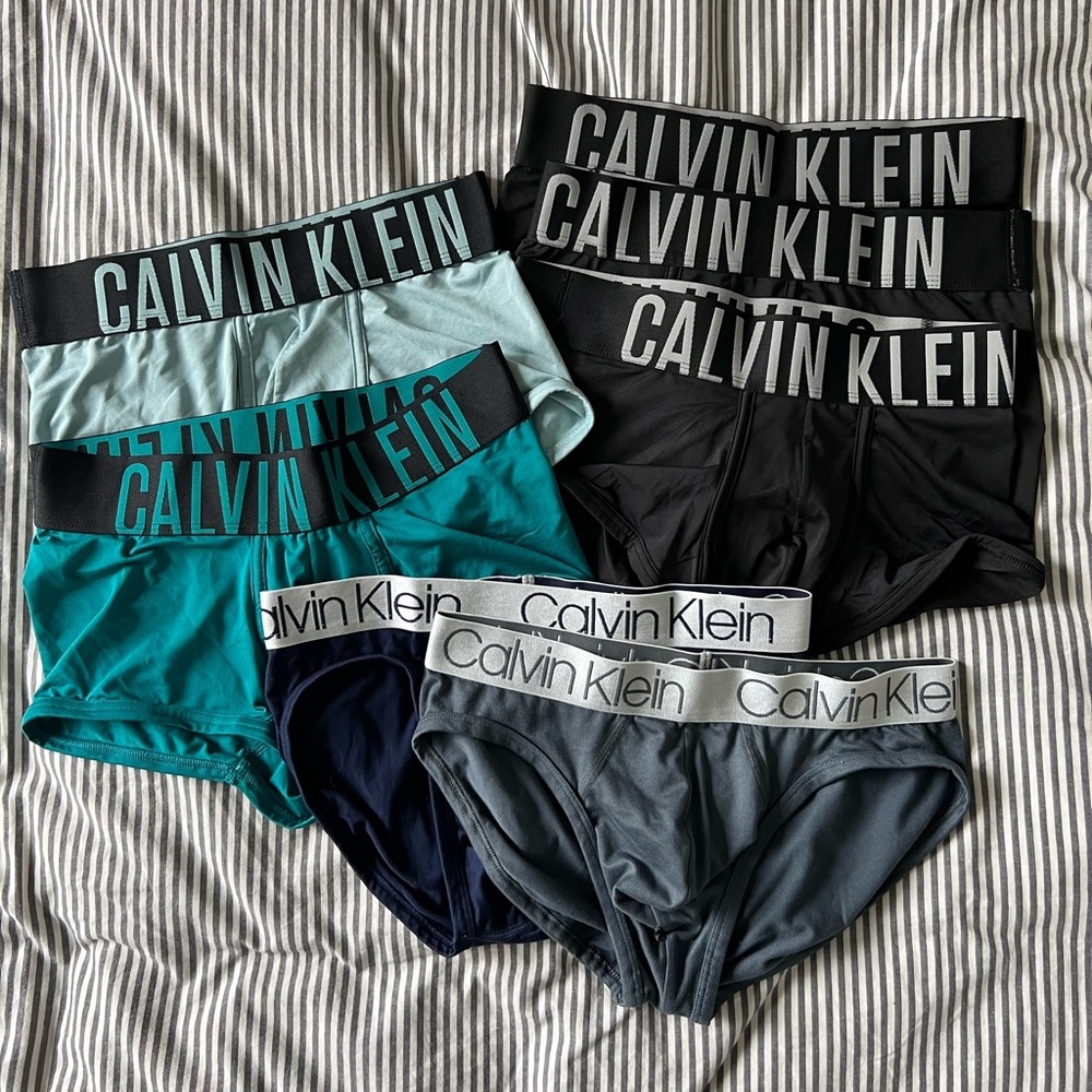 Calvin Klein Black Gray Boxer Briefs Underwear